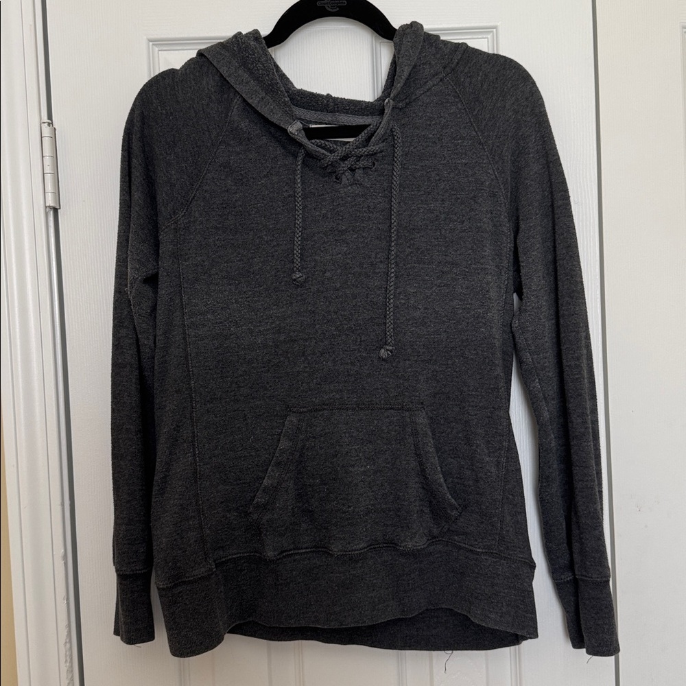 Dark Gray Hoodie with Front Pocket